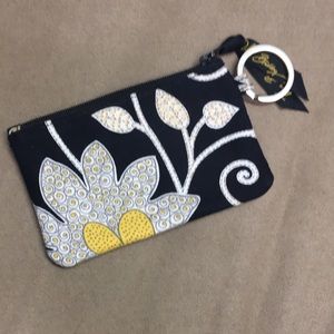Vera Bradley ID holder/coin purse with keychain